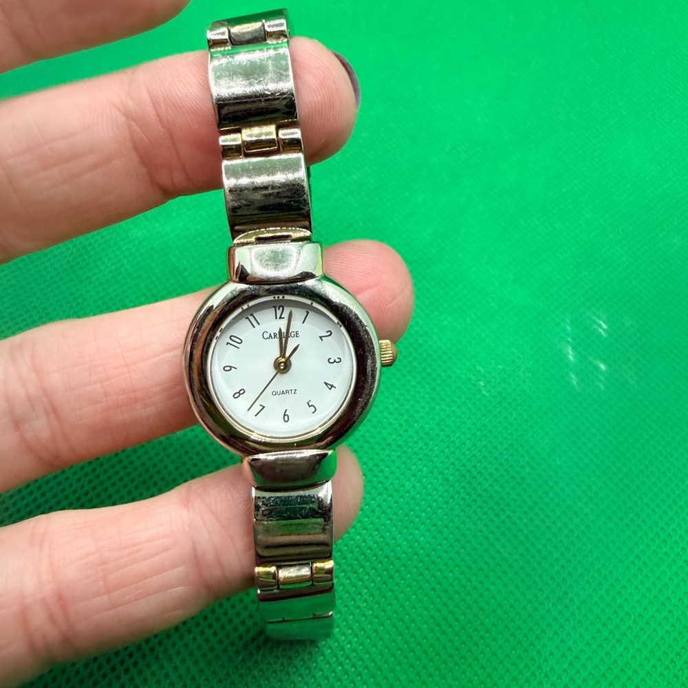 Casio Two-Tone Women's Watch, Silver & Gold, 7” Length